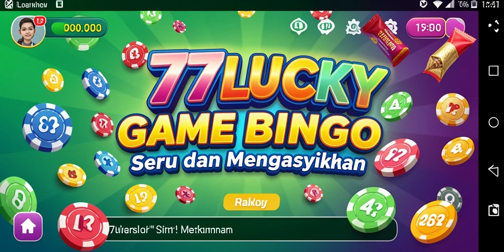 Gameplay seru dalam aplikasi Bingo 777LUCKY dengan interaksi pemain.