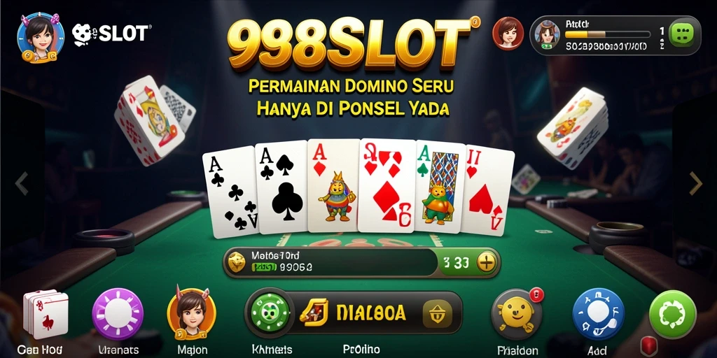 Tampilan gameplay seru di 988SLOT dengan variasi permainan domino.
