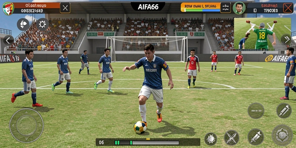 Tampilan gameplay seru AIFA66 dengan berbagai olahraga yang dapat dimainkan.
