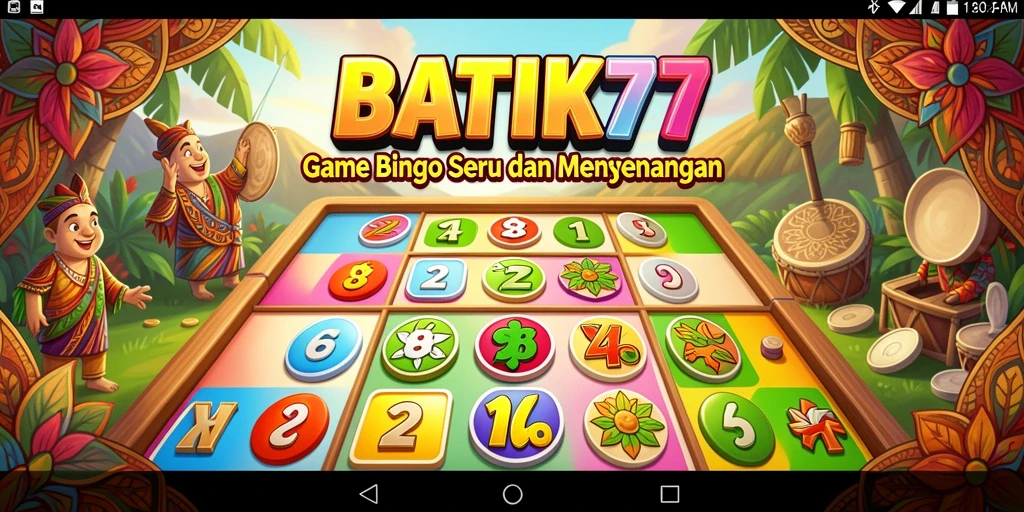 Tampilan gameplay seru dalam BATIK77 Bingo.