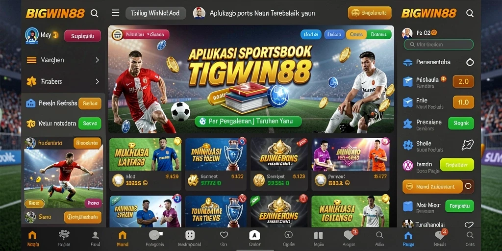 Screenshot main <strong>BIGWIN88</strong> yang menunjukkan pengalaman taruhan olahraga yang menarik.