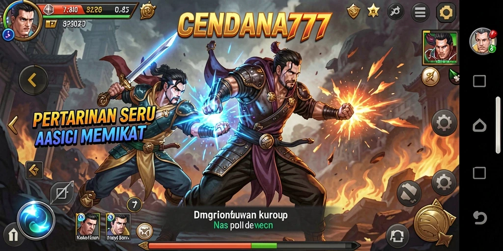 Screenshot CENDANA777 menampilkan aksi pertarungan yang mendebarkan dan grafis berkualitas tinggi.