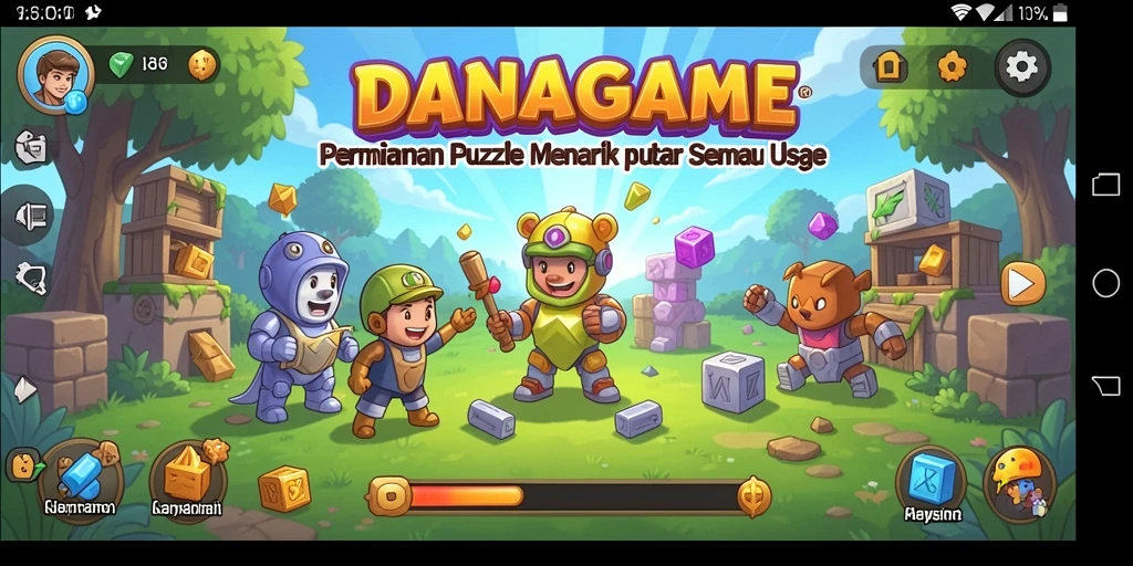 Screenshot gameplay <strong>DANAGAME</strong> menunjukkan keseruan dalam menyelesaikan teka-teki.