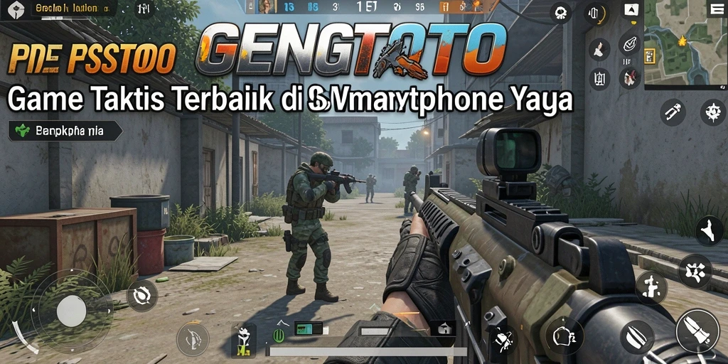 Screenshot menampilkan pertempuran intens di GENGTOTO.