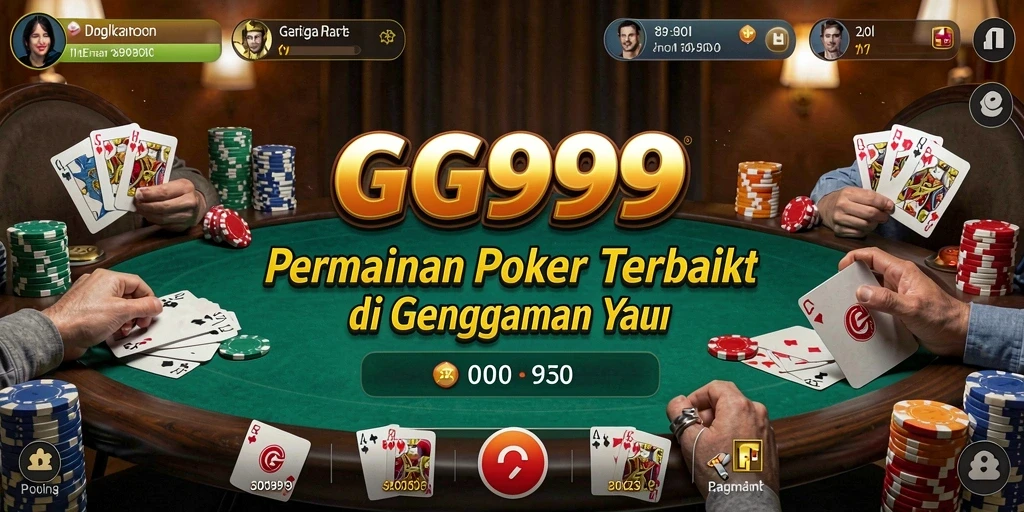 Screenshot GG999 menampilkan gameplay poker yang memikat dan interaktif.