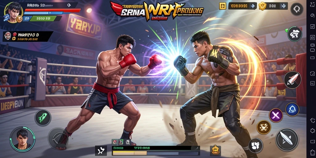 Tampilan menarik dari gameplay <strong>HARAPJP</strong> yang menampilkan aksi pertarungan sengit.