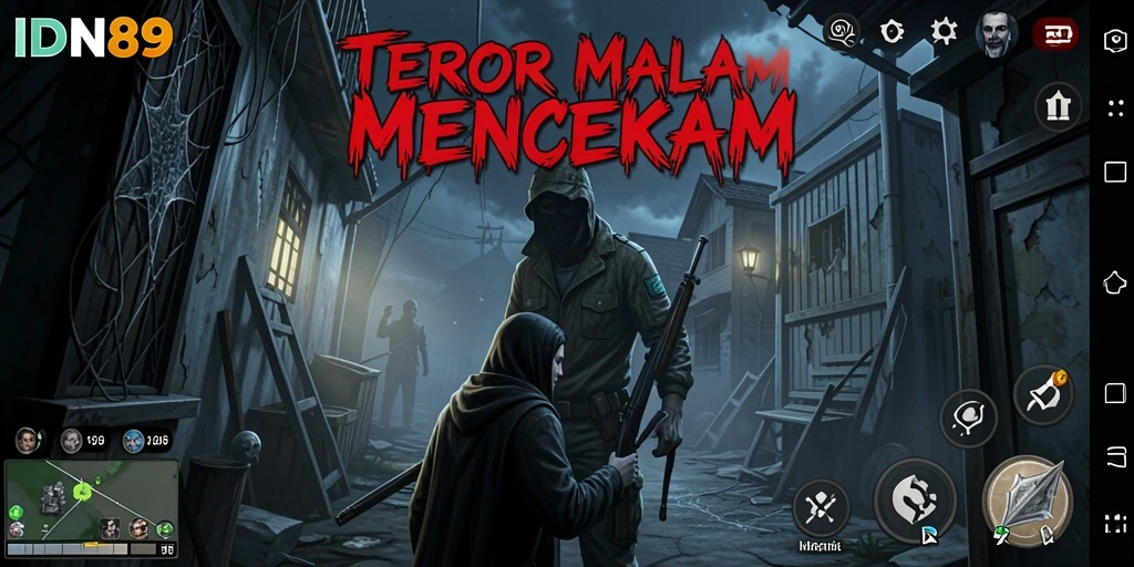 Tampilan menegangkan dari gameplay horror IDN89.