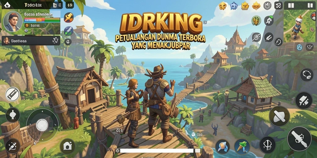 Tampilan gameplay Open World IDRKING yang menakjubkan dan mengesankan.