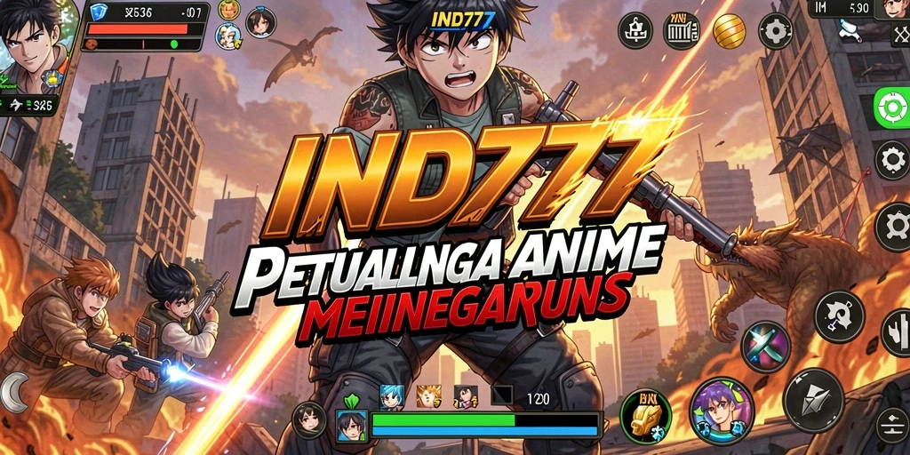 Tampilan menarik dari gameplay <strong>IND777</strong> dengan karakter anime beraksi.