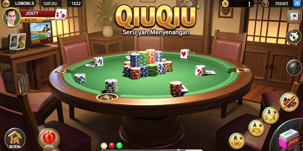 Tampilan gameplay QiuQiu yang seru dan kompetitif.
