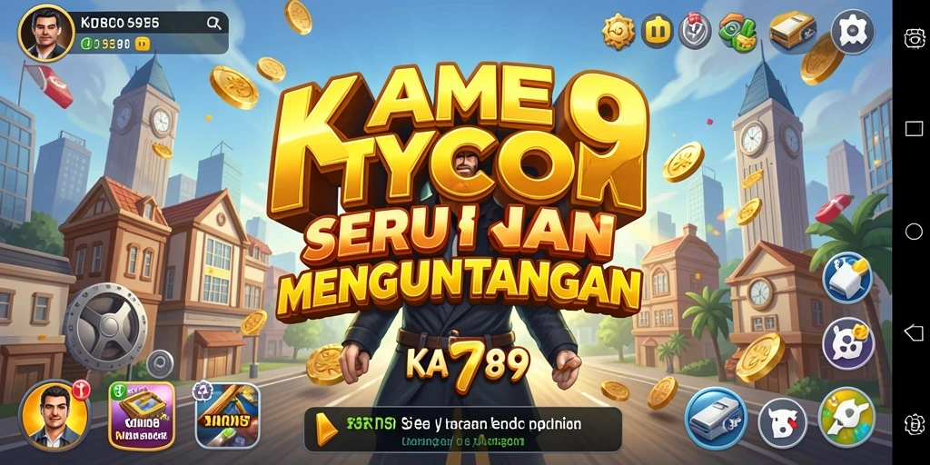 Tampilan seru gameplay KA789 dalam genre Tycoon.