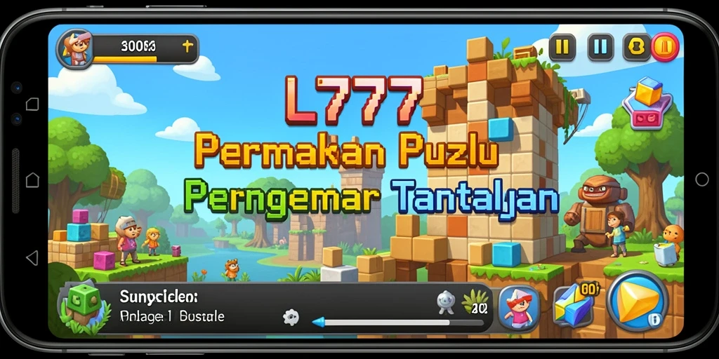 Screenshot utama L777 menunjukkan gameplay Puzzle yang menantang dan menarik.