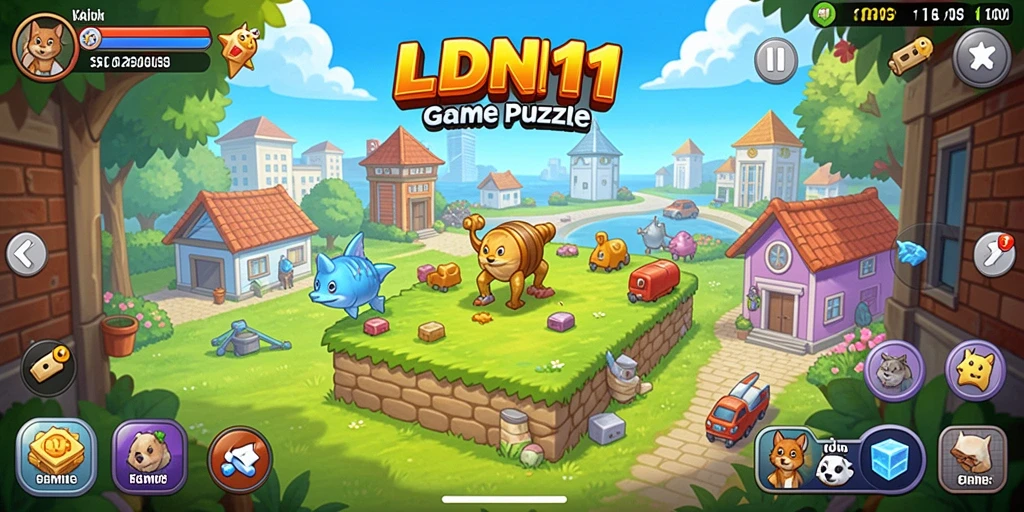 Screenshot gameplay LDN11 menampilkan tantangan puzzle yang menarik.