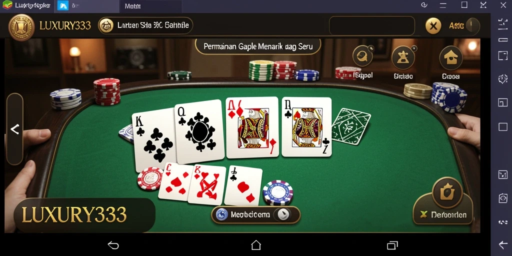 Gameplay menarik dari LUXURY333 dalam permainan Gaple.