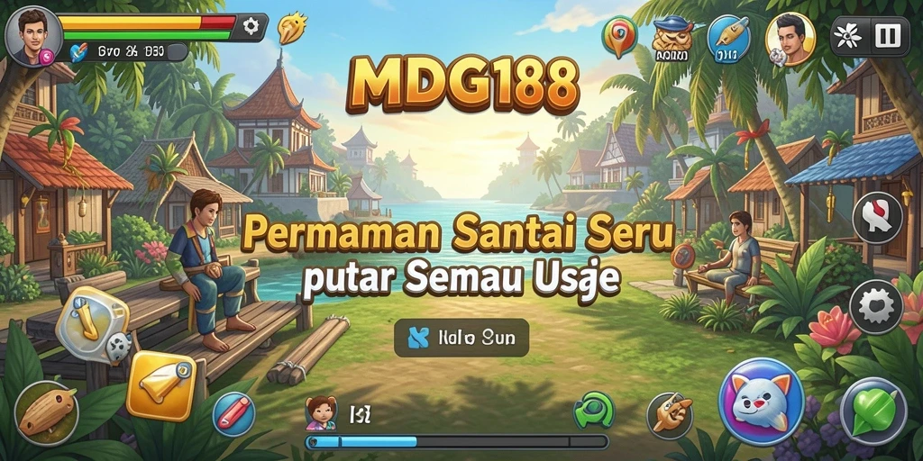 Tampilan gameplay MDG188 saat pemain berinteraksi dalam level yang berwarna-warni.