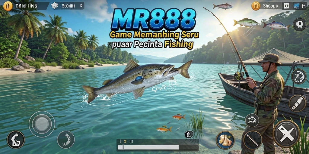 Gameplay seru di MR888 saat menangkap ikan.