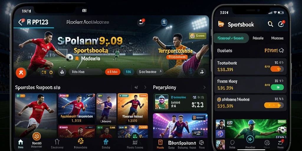 Tampilan screenshot gameplay PP123 menunjukkan taruhan olahraga yang seru.