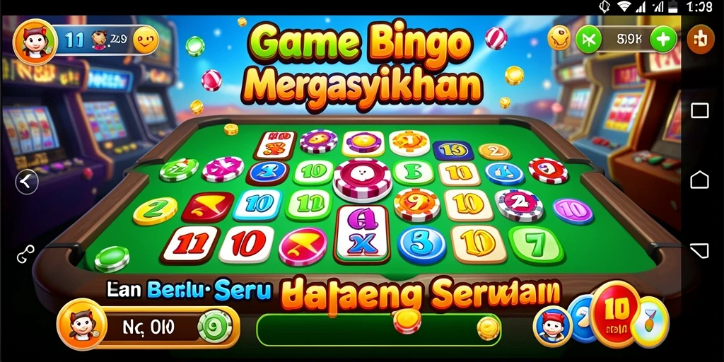 Tampilan gameplay menarik dari RP8 saat bermain Bingo.