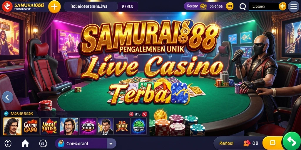 Tampilan gameplay menarik di SAMURAI88 Live Casino.