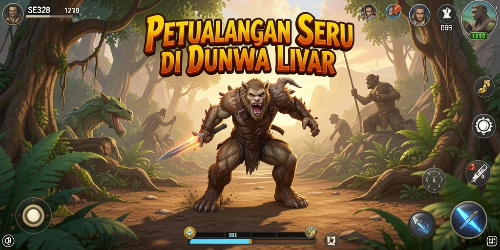 Tampilan gameplay SE328 yang menakjubkan dengan pemandangan alam.