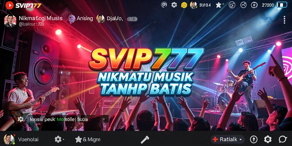 Screenshot gameplay SVIP777 menampilkan antarmuka aplikasi yang menarik dan koleksi lagu yang kaya.