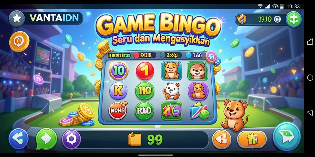 Screenshot game VANTAIDN menampilkan keseruan bermain Bingo yang nyata.