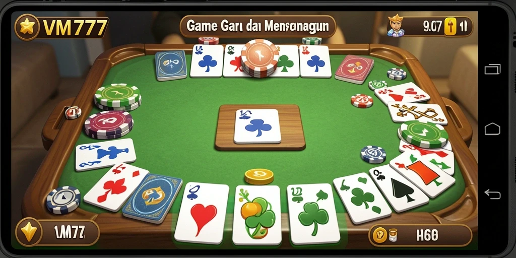 Tampilan gameplay seru dari VM777 dengan antarmuka yang menarik.
