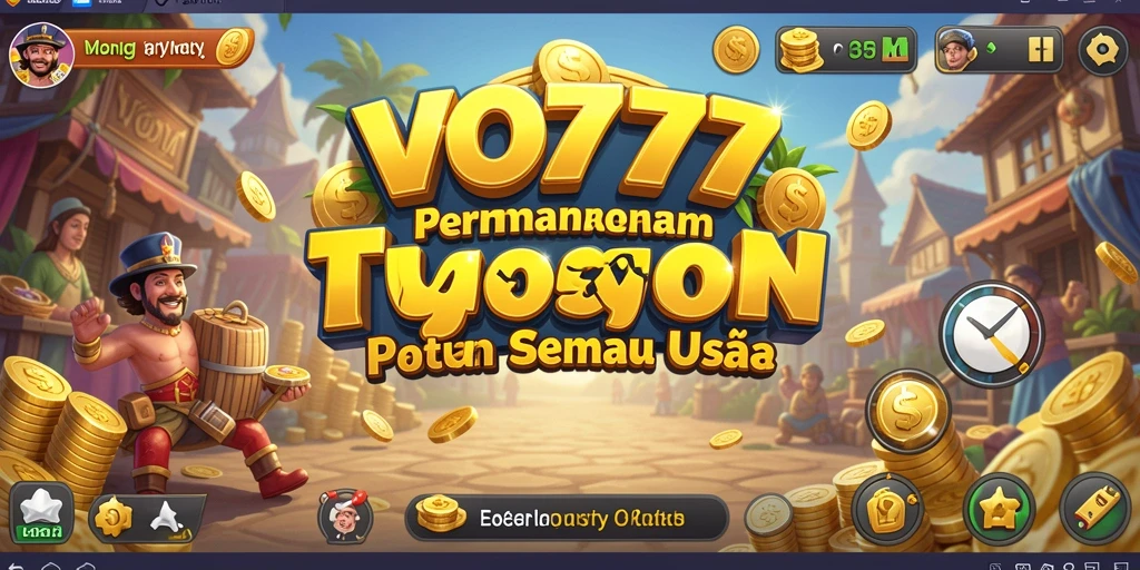 Screenshot utama VO777 menampilkan momen seru gameplay Tycoon.