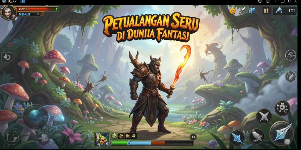 Tampak seru dari gameplay petualangan XE77 dengan grafis menakjubkan.