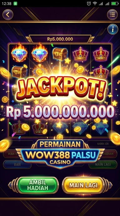 Tampilan antarmuka aplikasi wow388 yang intuitif.